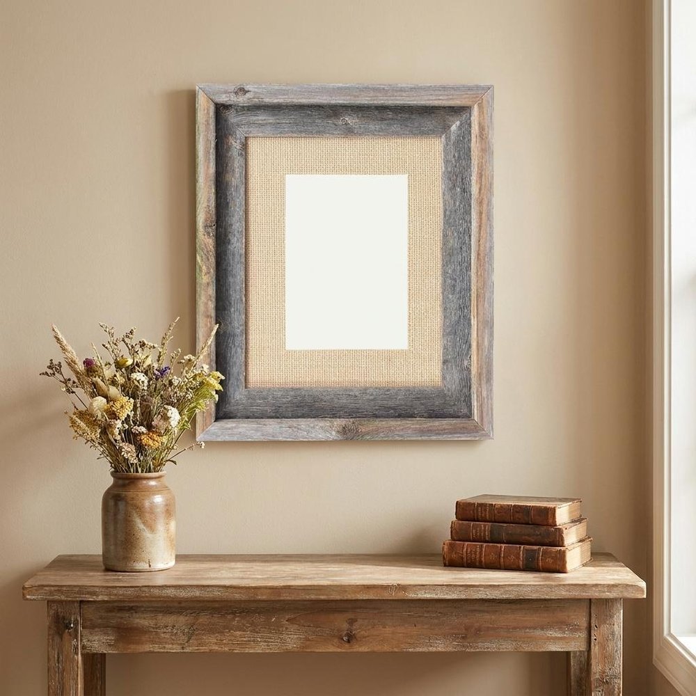 11" x 14" Gray Wood Hanging Picture Frame HomeRoots