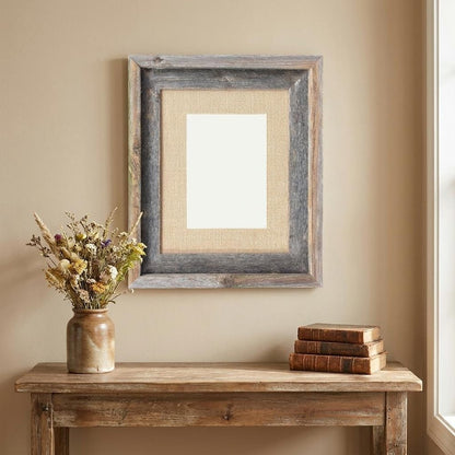 11" x 14" Gray Wood Hanging Picture Frame HomeRoots