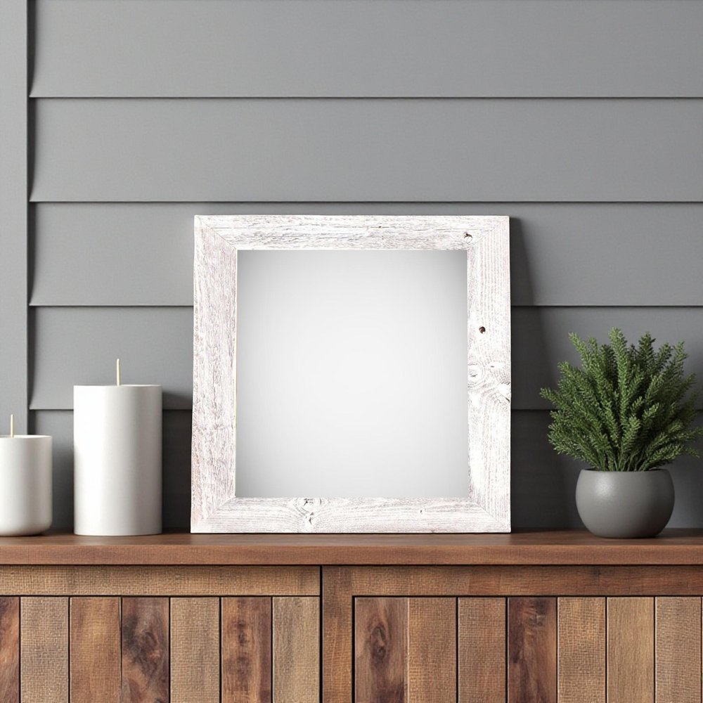 12" x 12" White Wood Tabletop Picture Frame HomeRoots