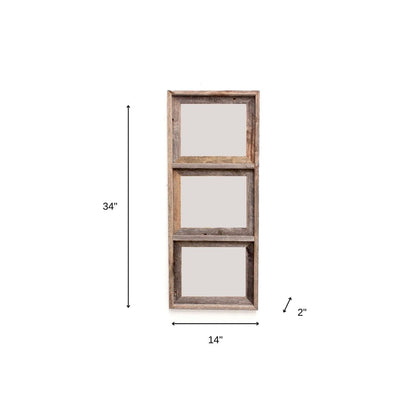 8" x 10" Gray Distressed Wood Hanging Picture Frame HomeRoots