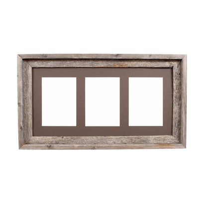 5" x 7" Gray Wood Hanging Picture Frame with Mat HomeRoots