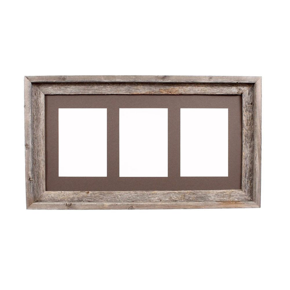 5" x 7" Gray Wood Hanging Picture Frame with Mat HomeRoots