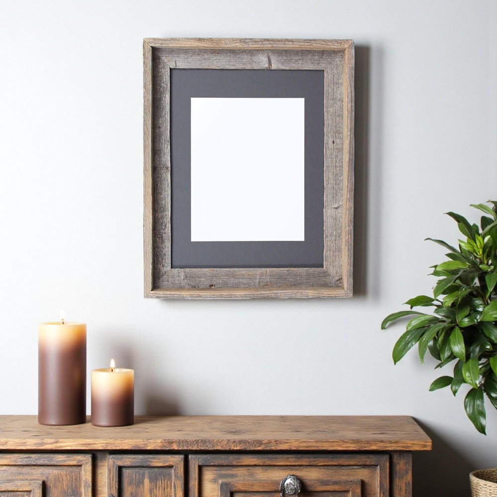 11" x 14" Gray Wood Hanging Picture Frame HomeRoots