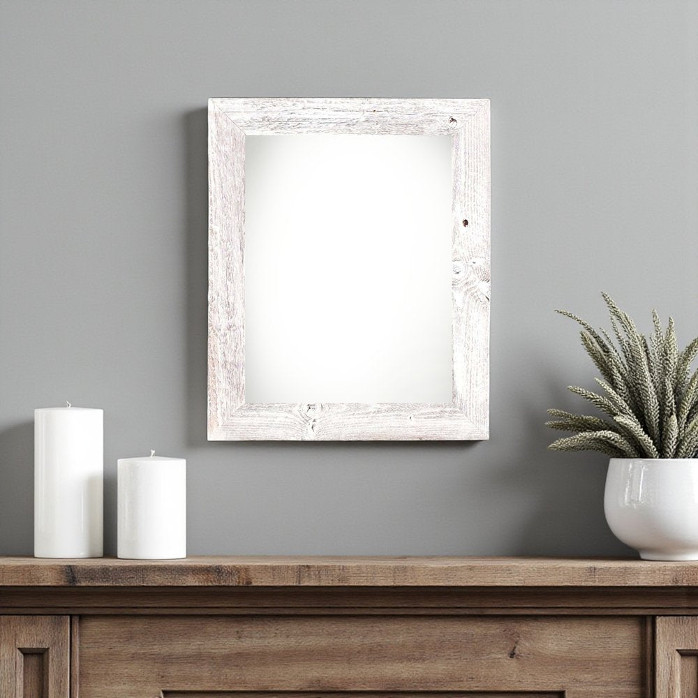 11" x 14" White Solid Wood Hanging Picture Frame HomeRoots