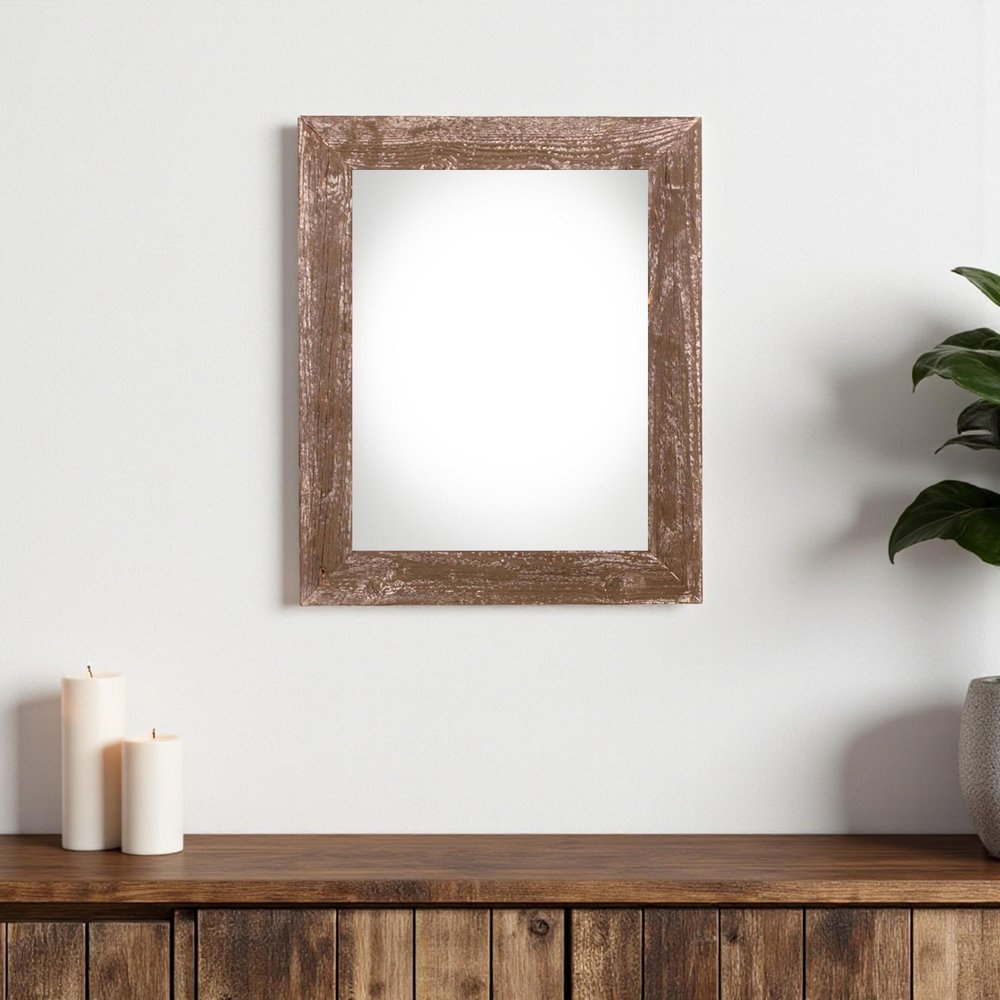 11" x 14" Brown Wood Hanging Picture Frame HomeRoots