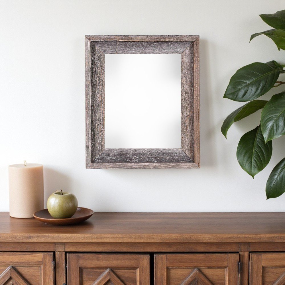 11" x 14" Gray Wood Hanging Picture Frame HomeRoots