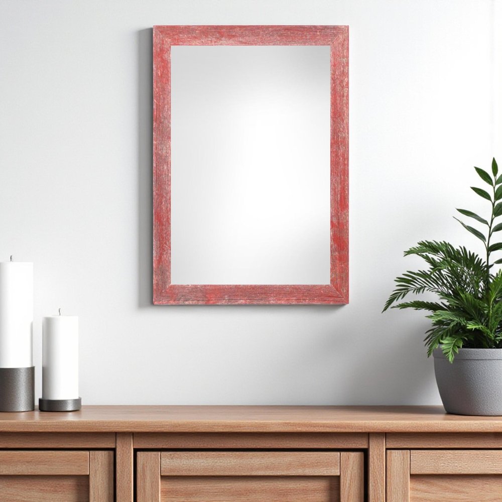 11" x 17" Red Wood Hanging Picture Frame HomeRoots