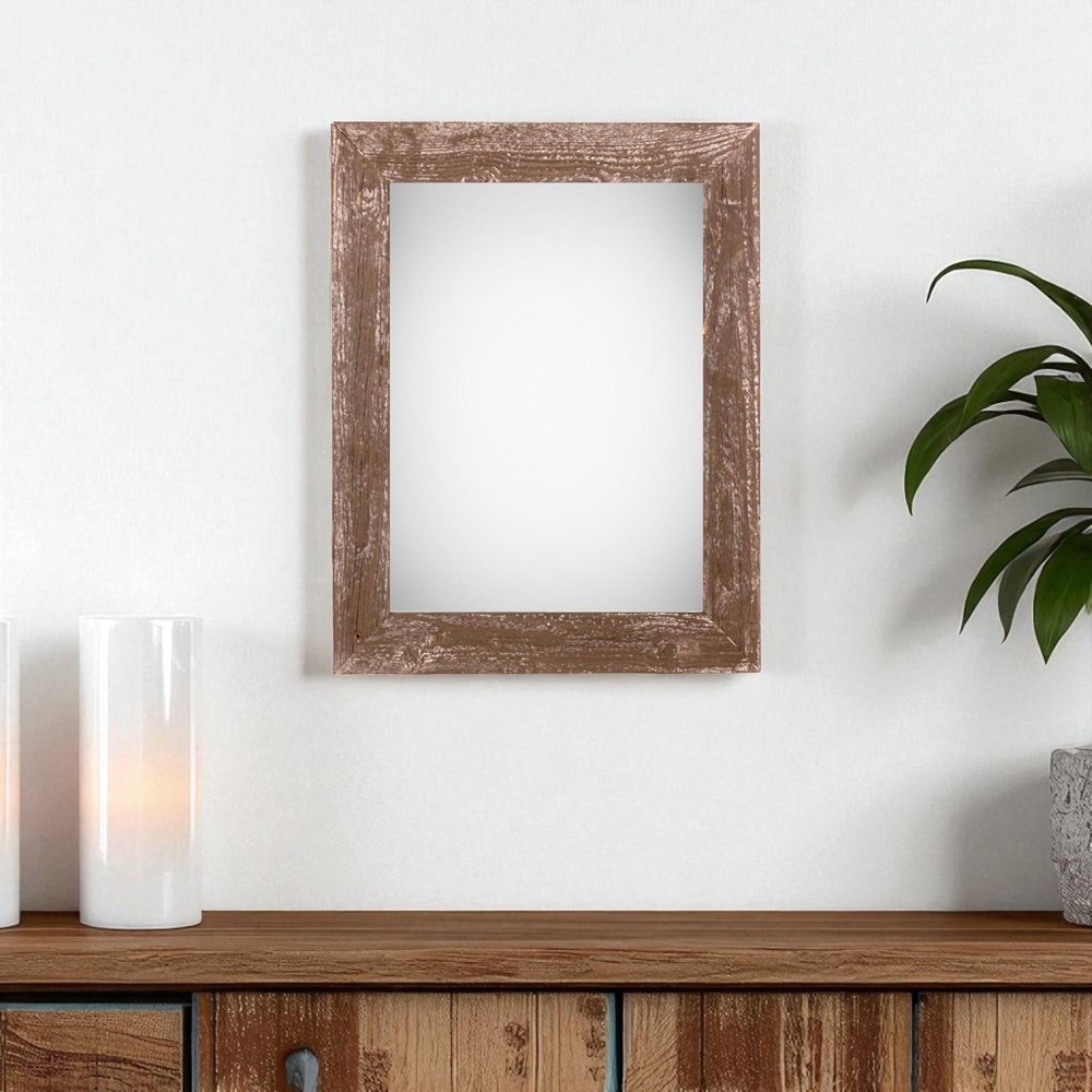 11" x 17" Brown Wood Hanging Picture Frame HomeRoots