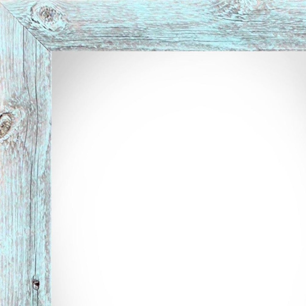 8.5" x 11" Blue Wood Hanging Picture Frame — view 2