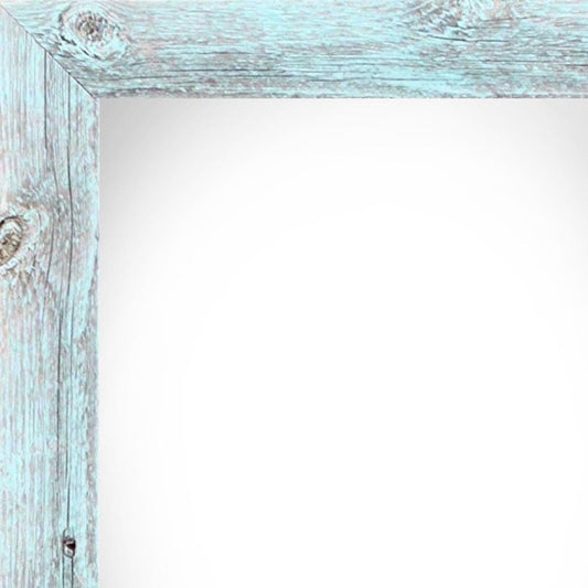 8.5" x 11" Blue Wood Hanging Picture Frame HomeRoots