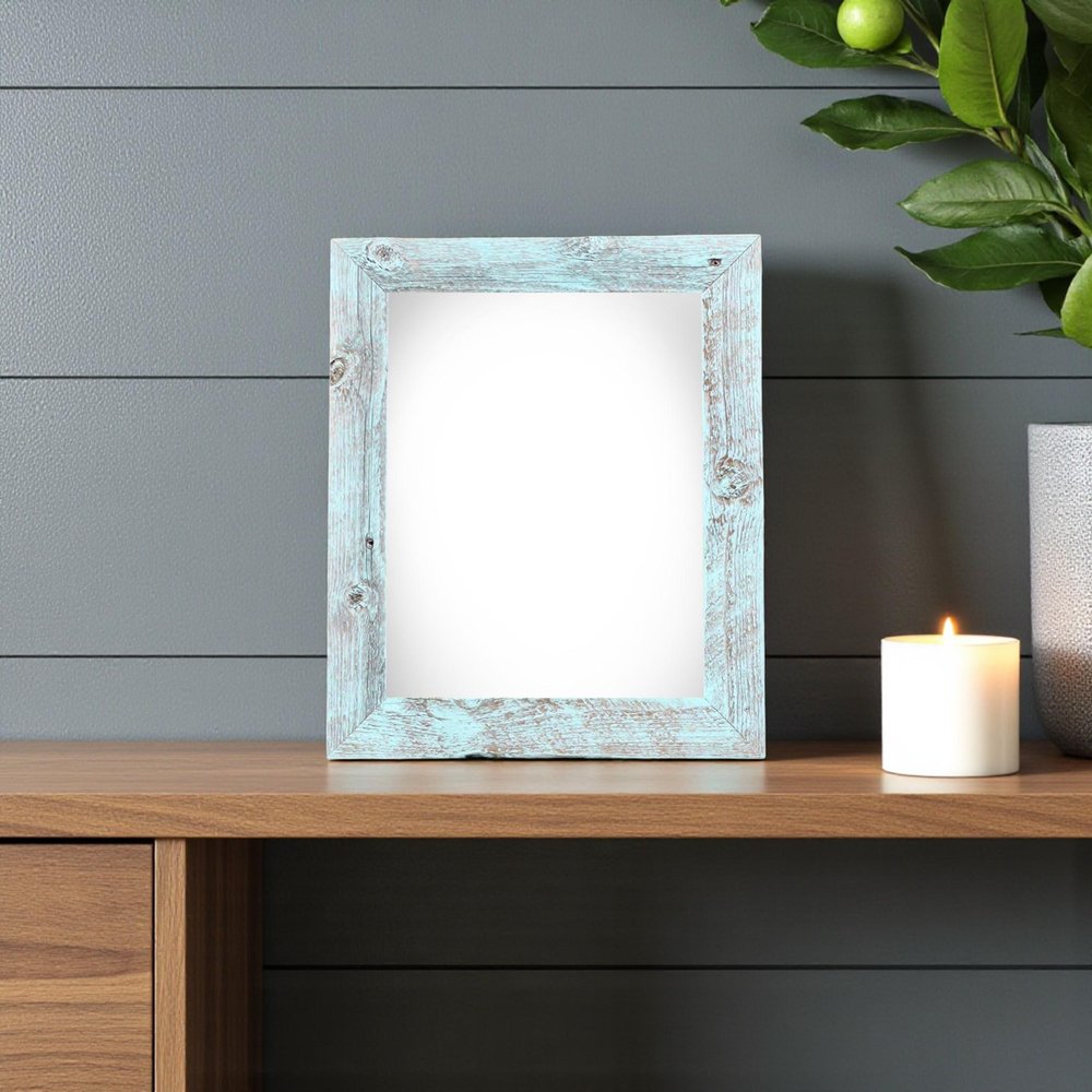 8" x 10" Blue Wood Tabletop Picture Frame — view 5