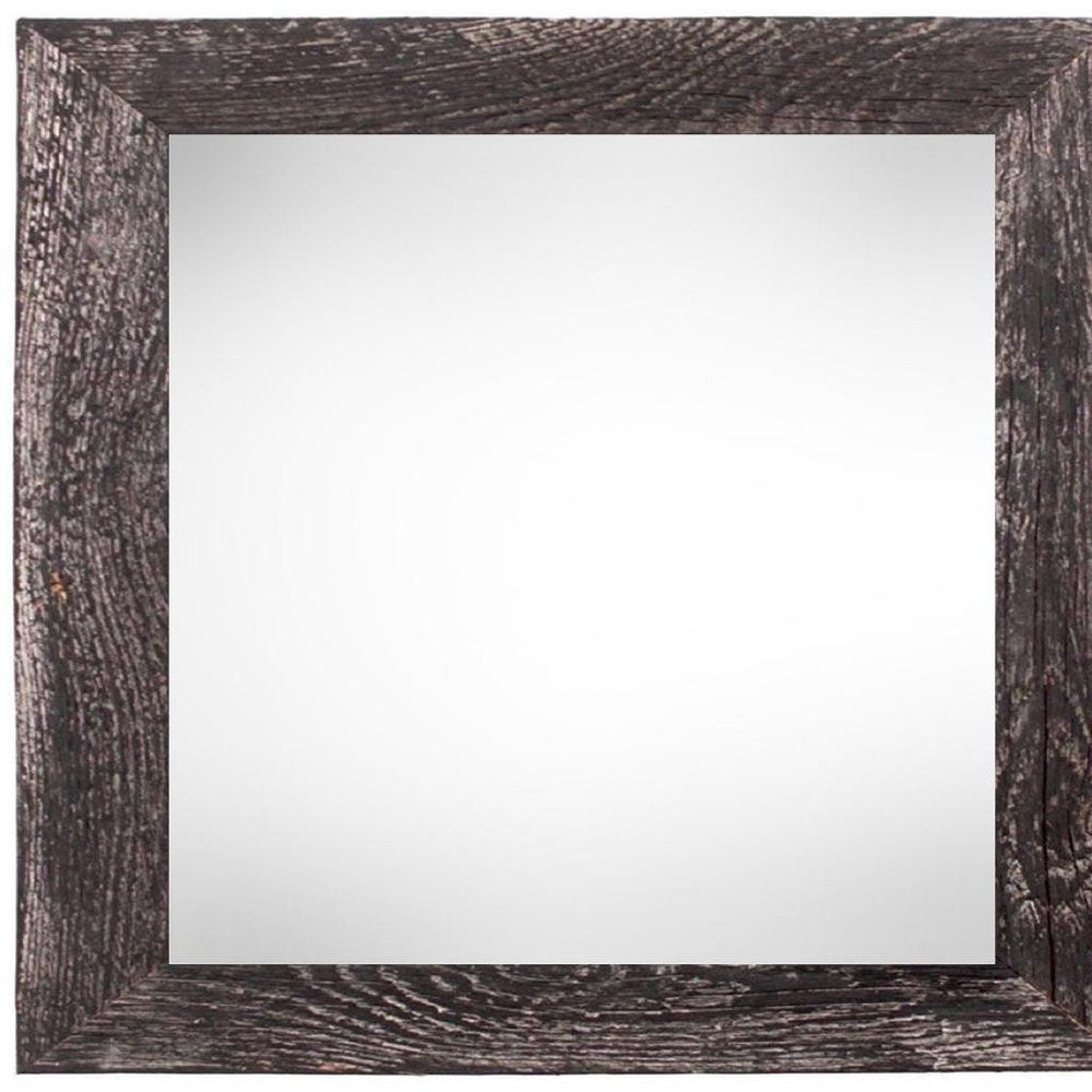 10" x 10" Black Wood Hanging Picture Frame HomeRoots