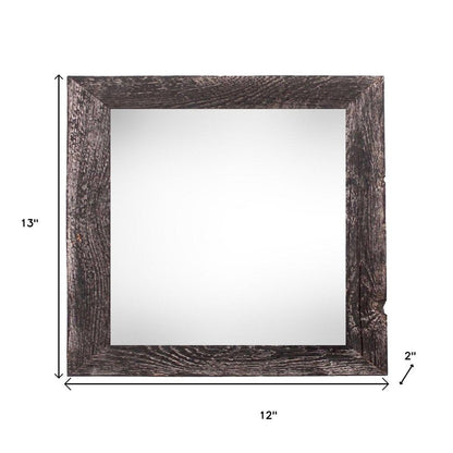 10" x 10" Black Wood Hanging Picture Frame HomeRoots