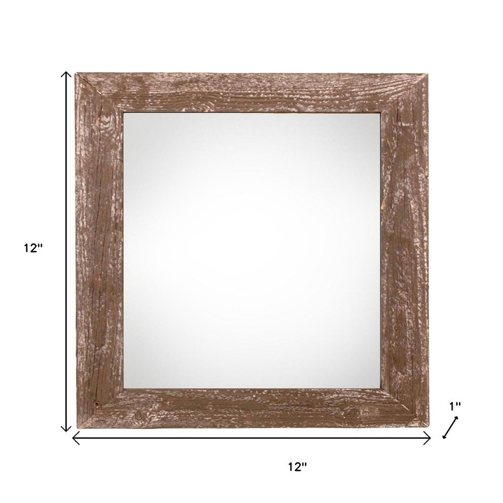8" x 8" Brown Wood Tabletop Picture Frame HomeRoots