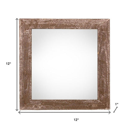 8" x 8" Brown Wood Tabletop Picture Frame HomeRoots