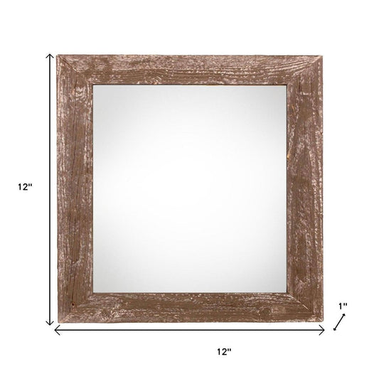 8" x 8" Brown Wood Tabletop Picture Frame HomeRoots