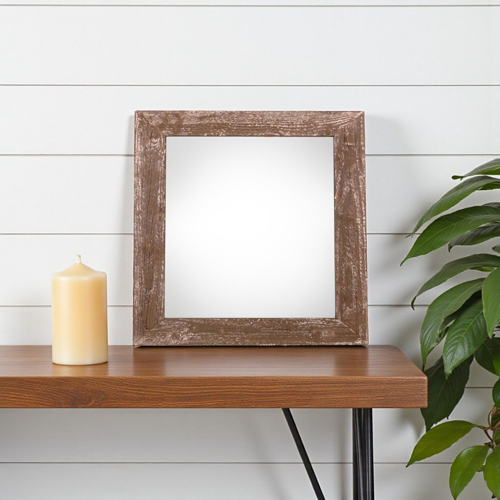 8" x 8" Brown Wood Tabletop Picture Frame — view 4