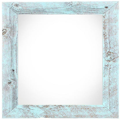 10" x 10" Blue Wood Hanging Picture Frame HomeRoots