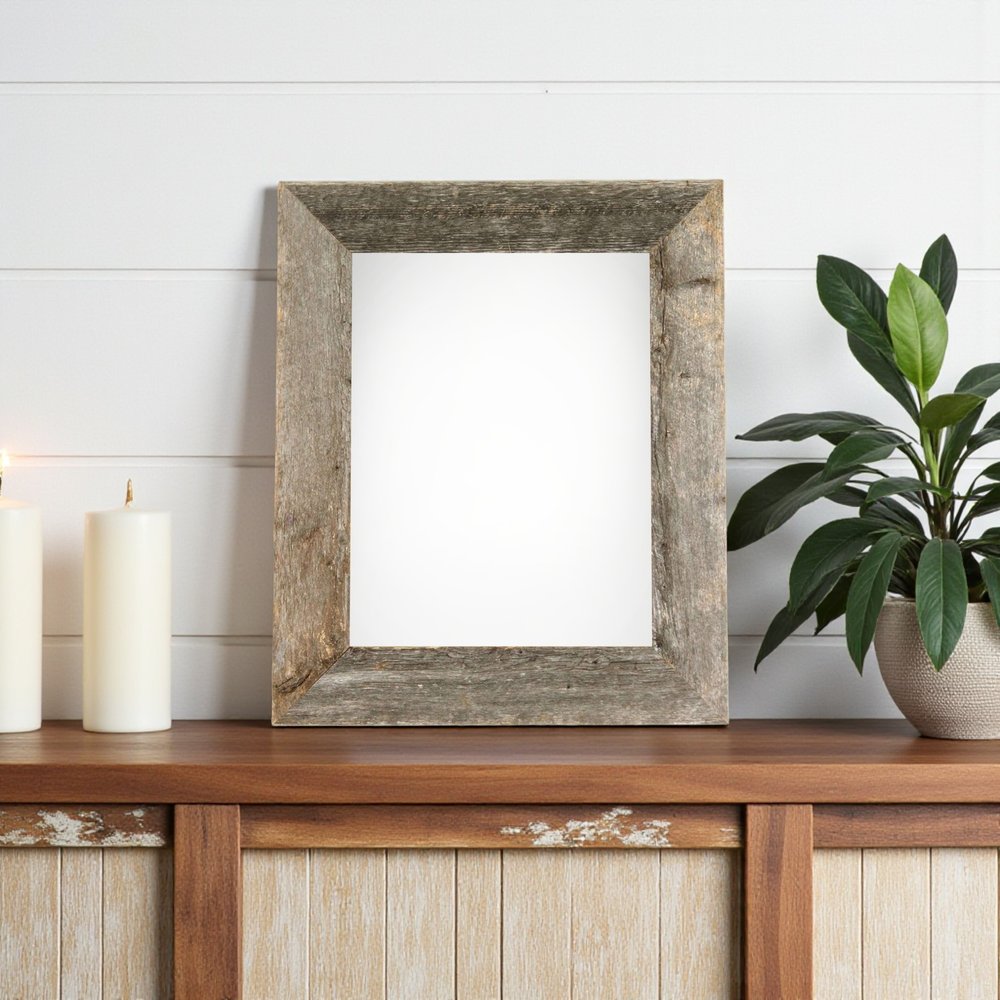 8" x 10" Gray Solid Wood Tabletop Picture Frame HomeRoots