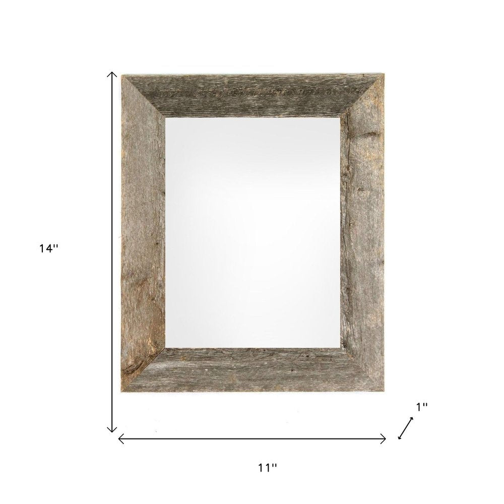 11" x 14" Gray Wood Hanging Picture Frame HomeRoots
