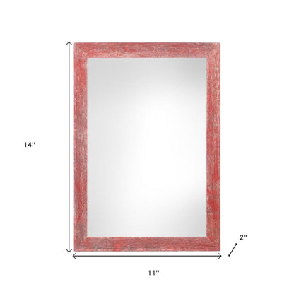 11" x 14" Red Wood Hanging Picture Frame HomeRoots