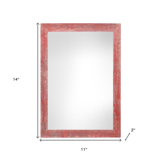 11" x 14" Red Wood Hanging Picture Frame HomeRoots