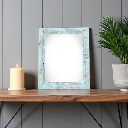 8" x 10" Blue Solid Wood Tabletop Picture Frame HomeRoots