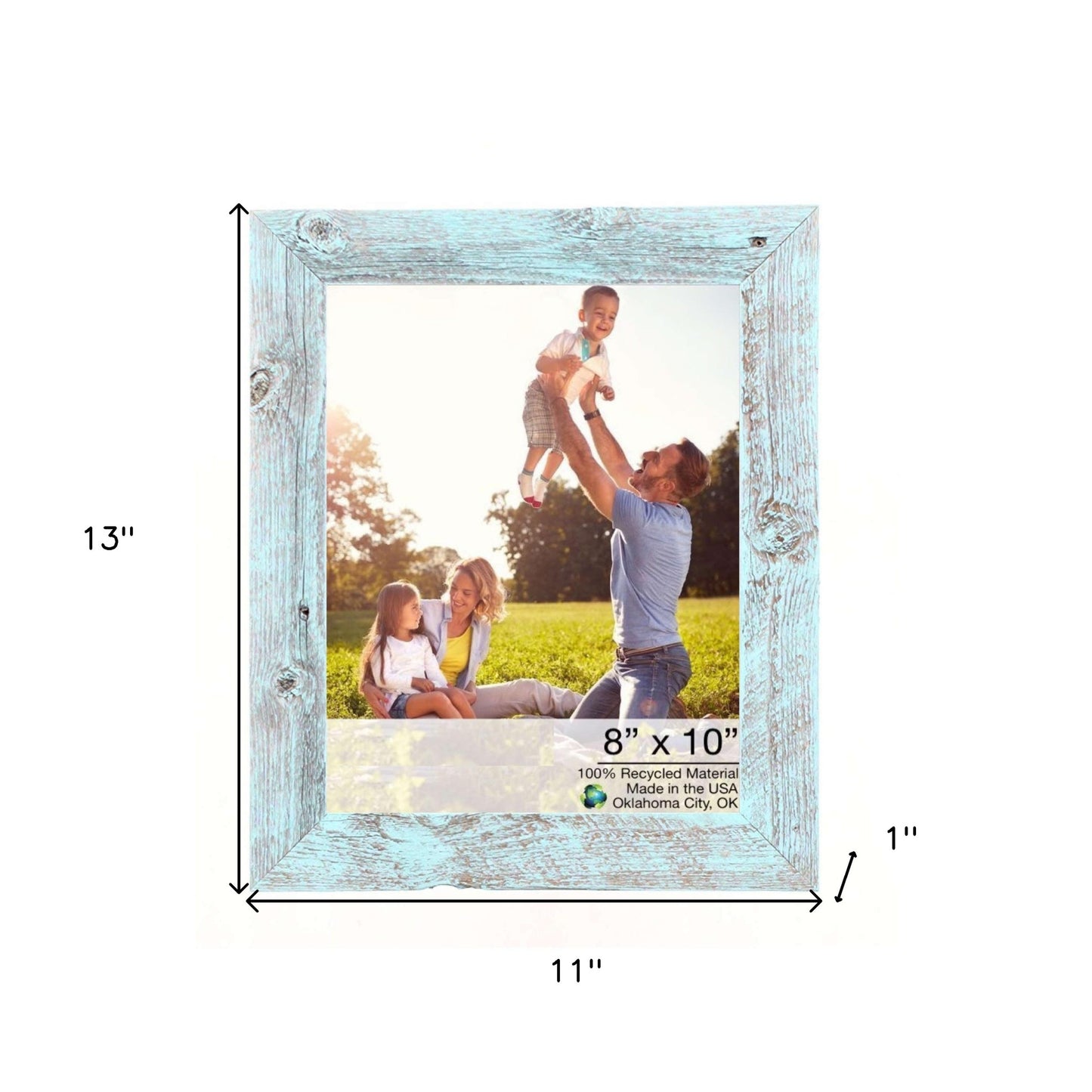 11"X13" Rustic Blue Picture Frame