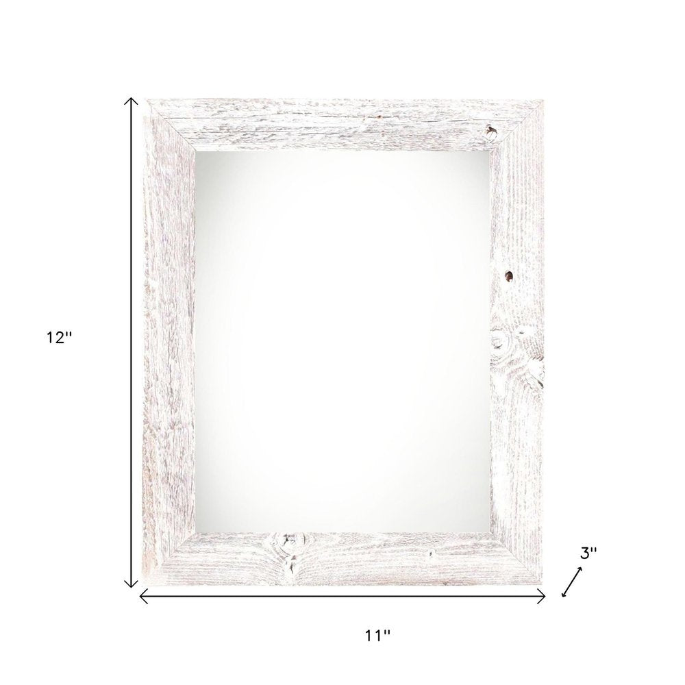 8" x 8" White Solid Wood Tabletop Picture Frame HomeRoots