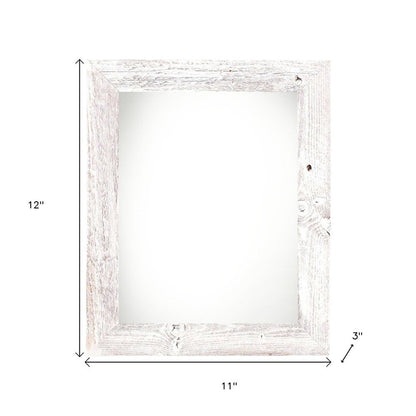 8" x 8" White Solid Wood Tabletop Picture Frame HomeRoots
