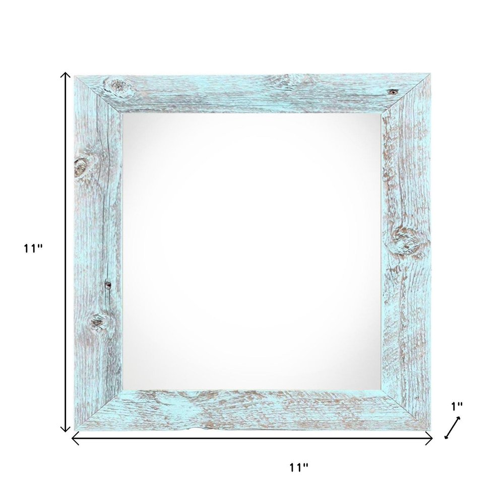 8" x 8" Blue Wood Tabletop Picture Frame — view 3