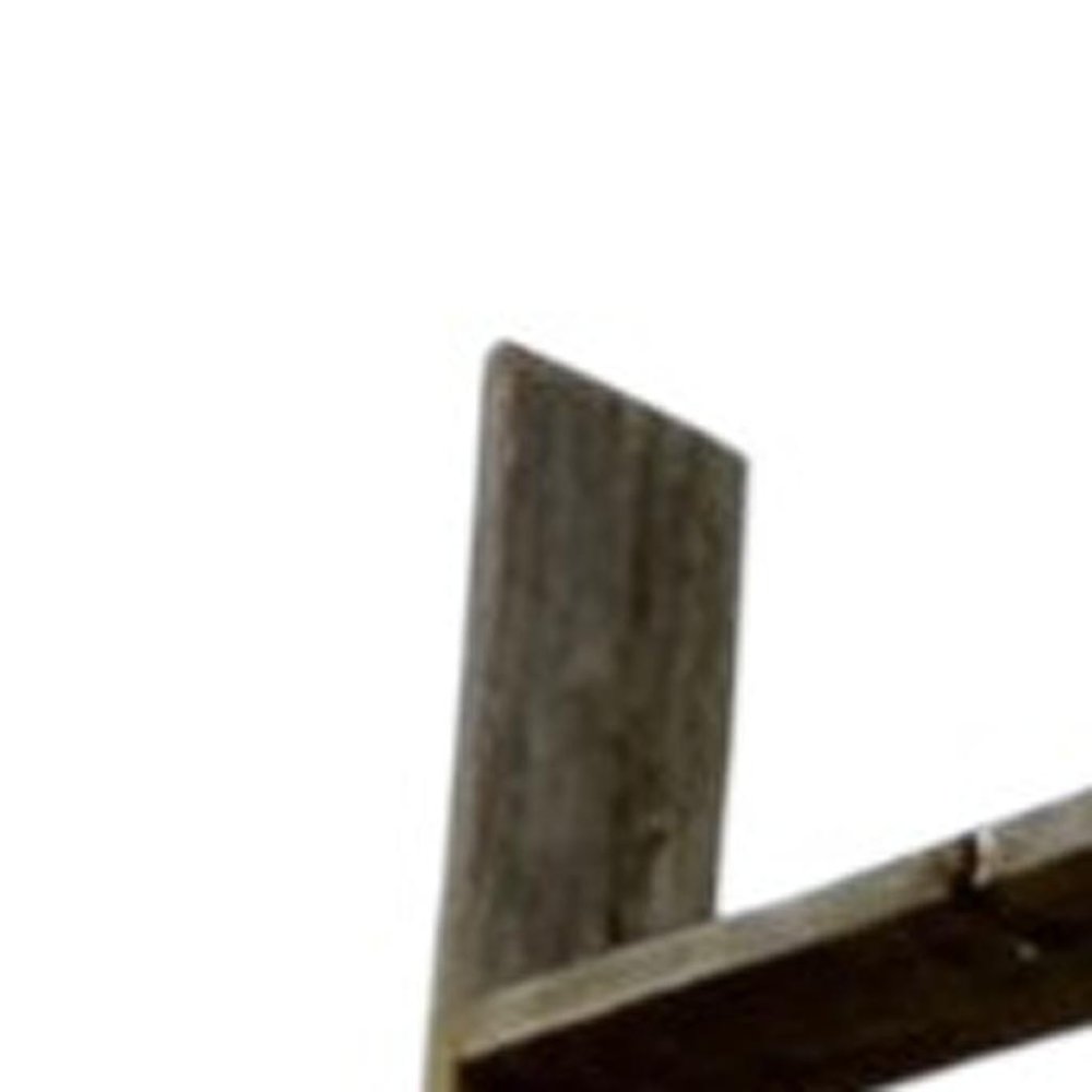 60" Gray Distressed Solid Wood Five Step Ladder Shelf HomeRoots