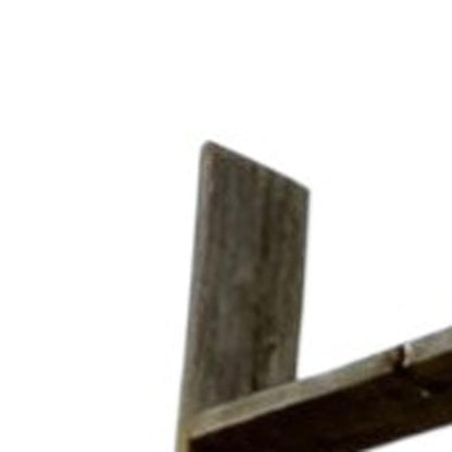 60" Gray Distressed Solid Wood Five Step Ladder Shelf HomeRoots