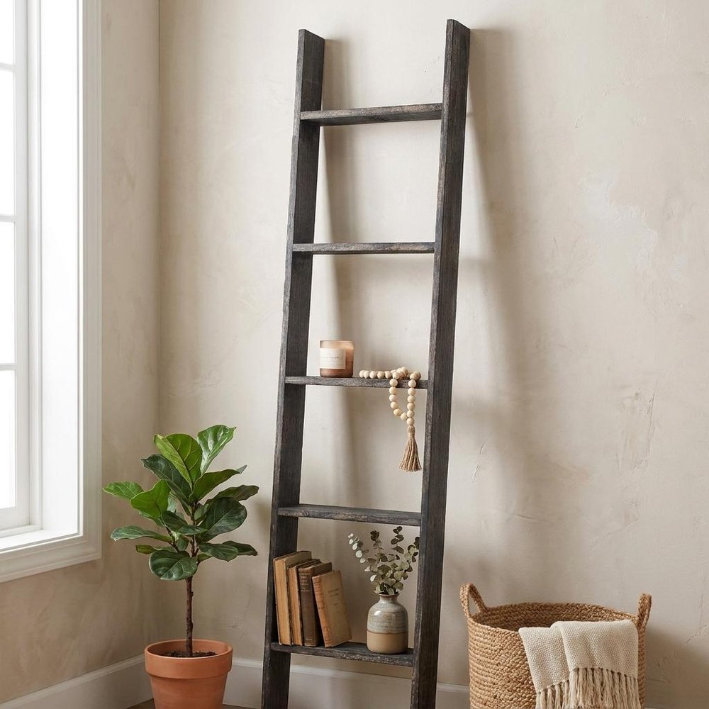 60" X 15" Charcoal Wood Hanging Dimensional Sculpture — view 6
