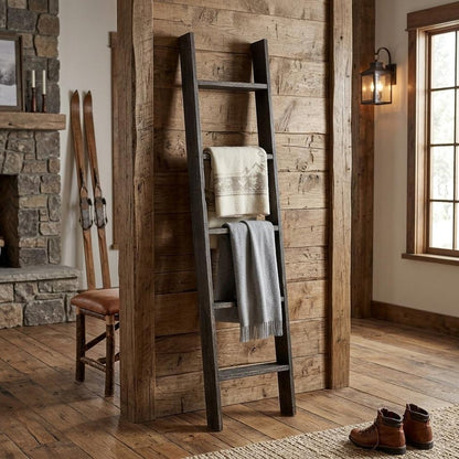 60" X 15" Charcoal Wood Hanging Dimensional Sculpture