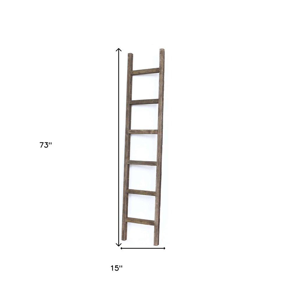 73" X 15" Espresso Wood Hanging Dimensional Sculpture — view 4