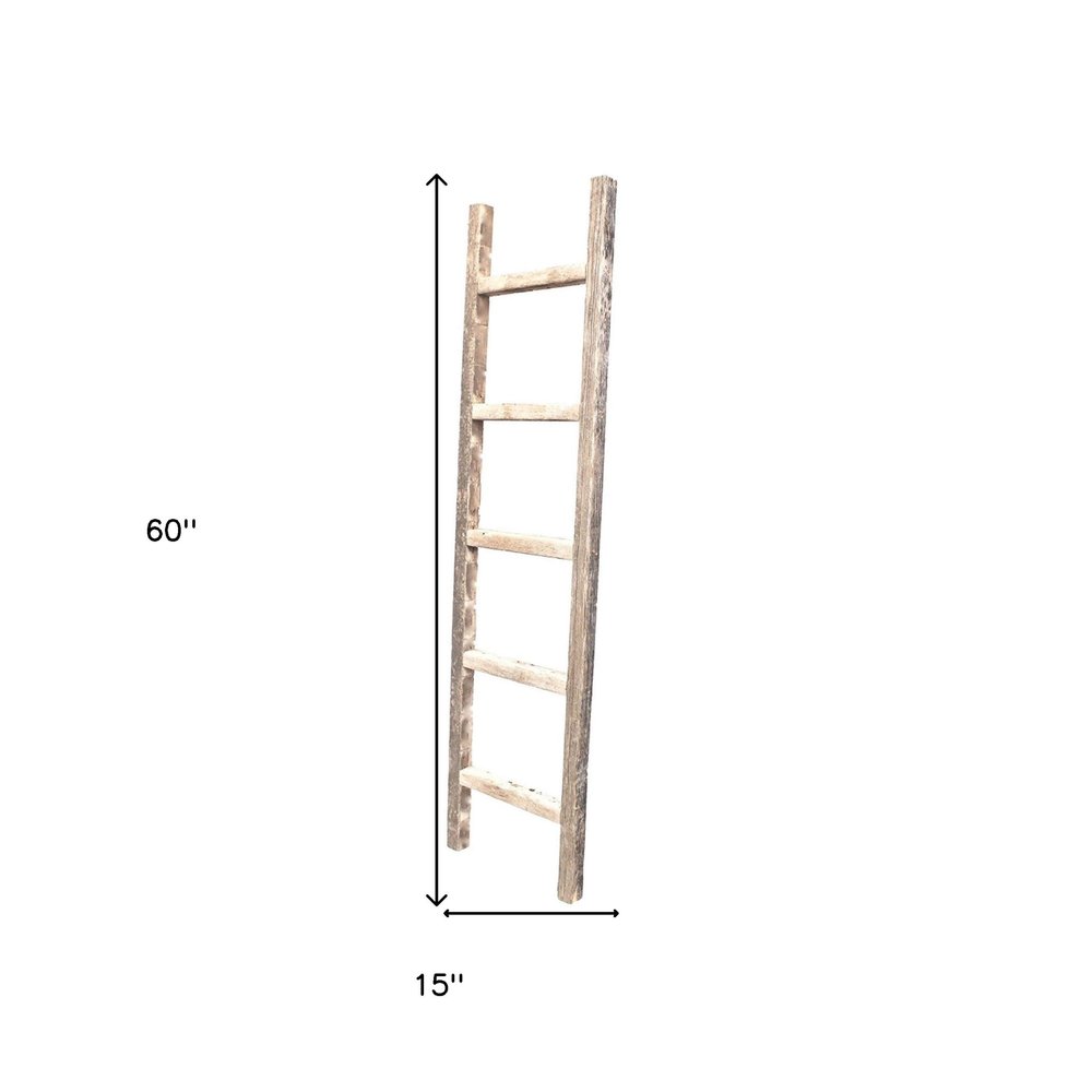 60" X 15" Gray Wood Hanging Dimensional Sculpture — view 2