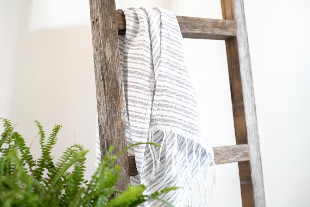 72" X 18" Gray Wood Hanging Dimensional Sculpture — view 3