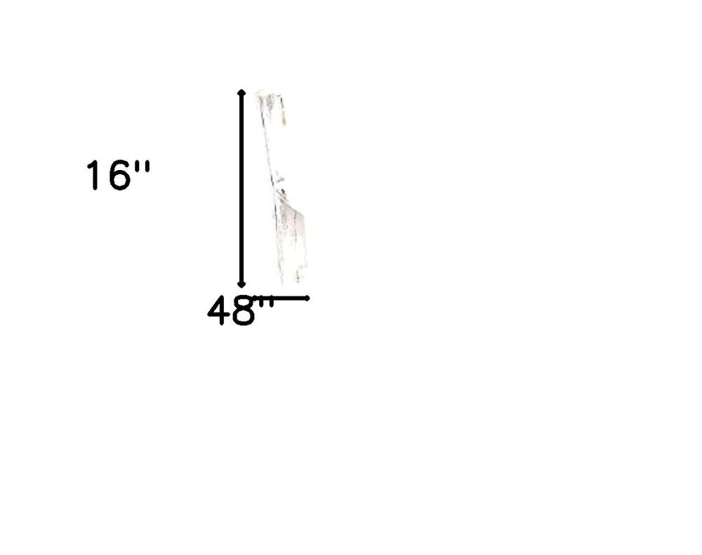 48" White Distressed Solid Wood Four Step Ladder Shelf — view 7