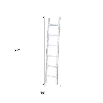 72" X 16" White Wood Hanging Dimensional Sculpture