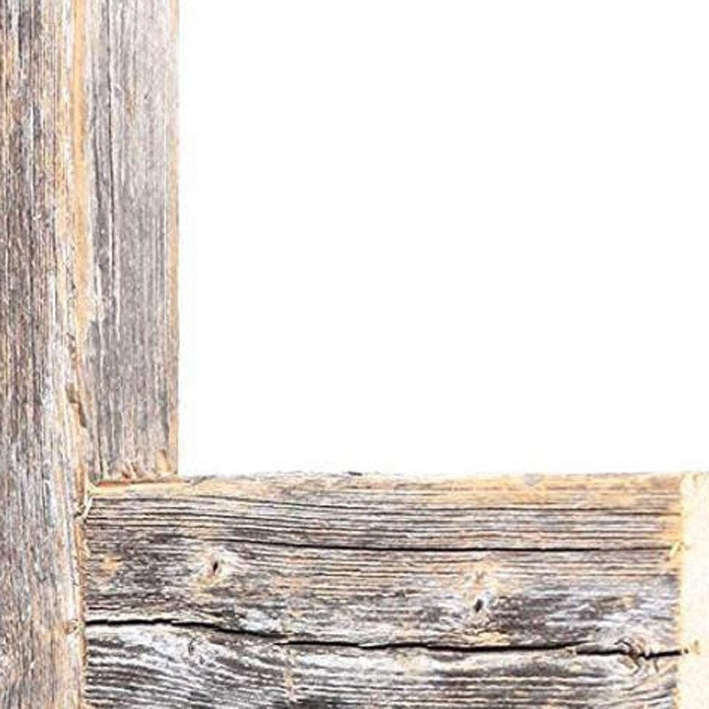 16" X 11" Gray Wood Cross Hanging Dimensional Sculpture HomeRoots