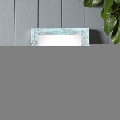 6" x 6" Blue Solid Wood Tabletop Picture Frame HomeRoots