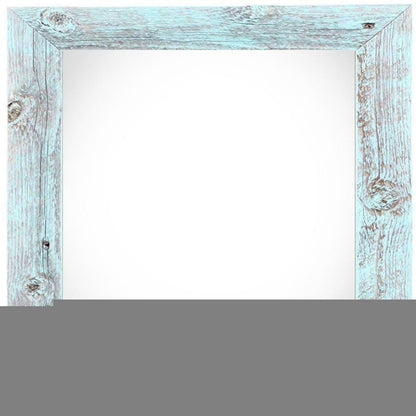 6" x 6" Blue Solid Wood Tabletop Picture Frame HomeRoots