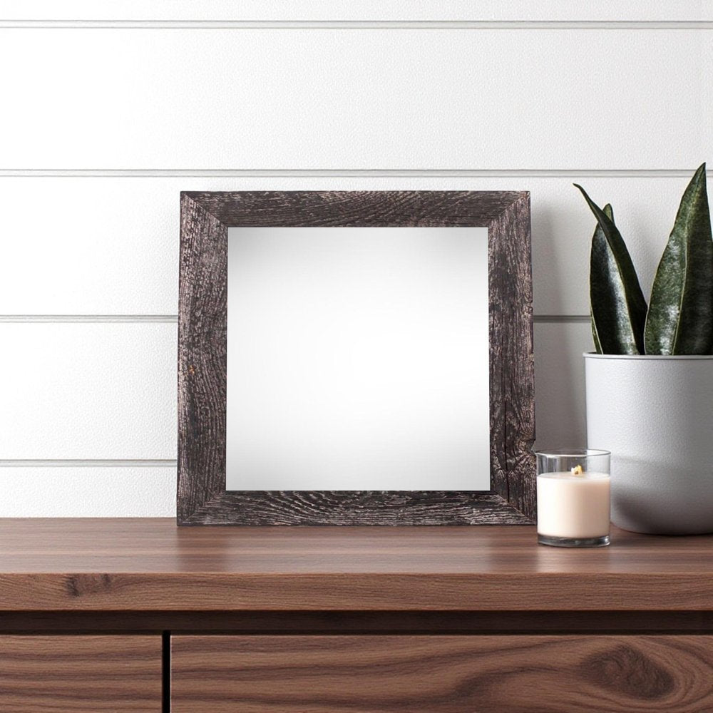 6" x 6" Black Wood Tabletop Picture Frame HomeRoots