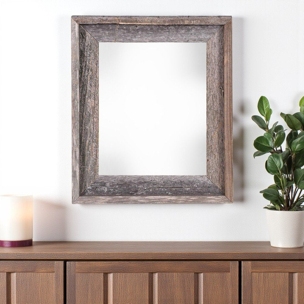 24" x 30" Gray Wood Hanging Picture Frame HomeRoots