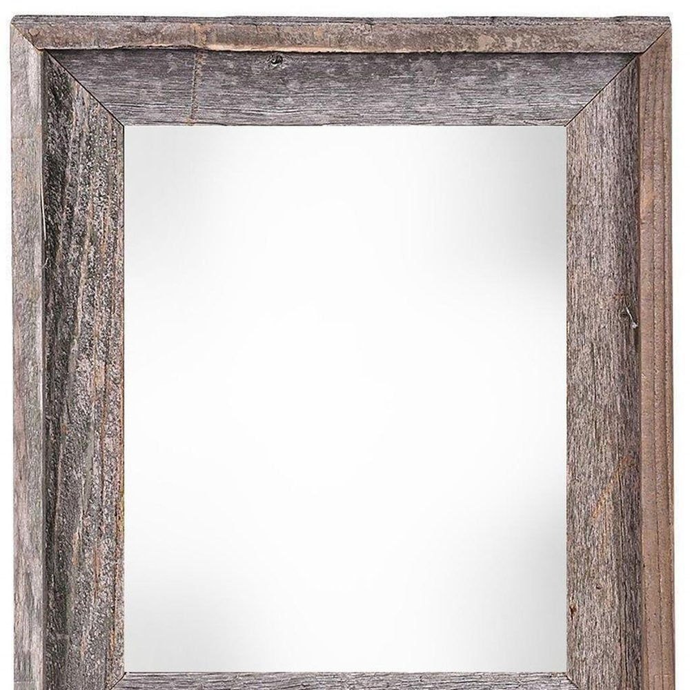 24" x 30" Gray Wood Hanging Picture Frame HomeRoots