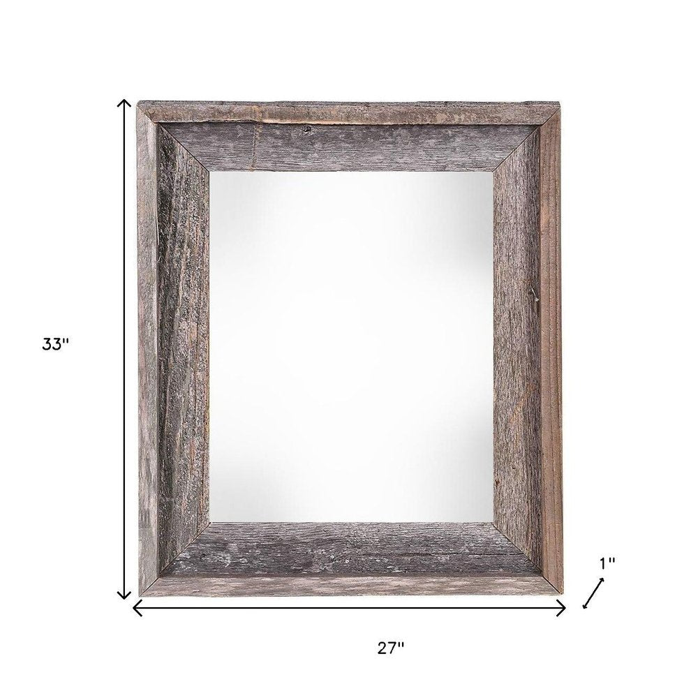 24" x 30" Gray Wood Hanging Picture Frame HomeRoots