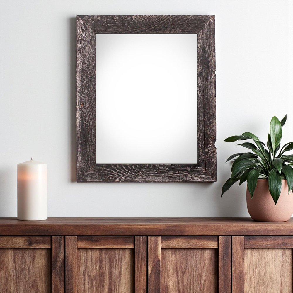 18" x 24" Black Wood Hanging Picture Frame HomeRoots
