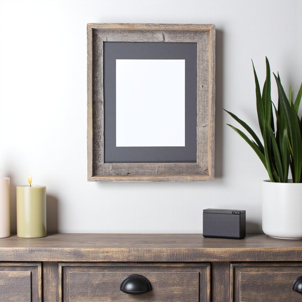 16" x 20" Gray Wood Hanging Picture Frame HomeRoots