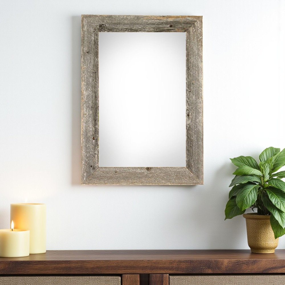 13" x 19" Gray Wood Hanging Picture Frame HomeRoots
